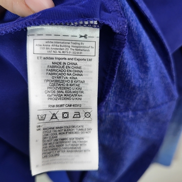 Adidas Golf  Blue Gradient Quarter-Zip Pullover SZ XL - Picture 7 of 8